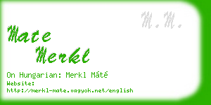mate merkl business card